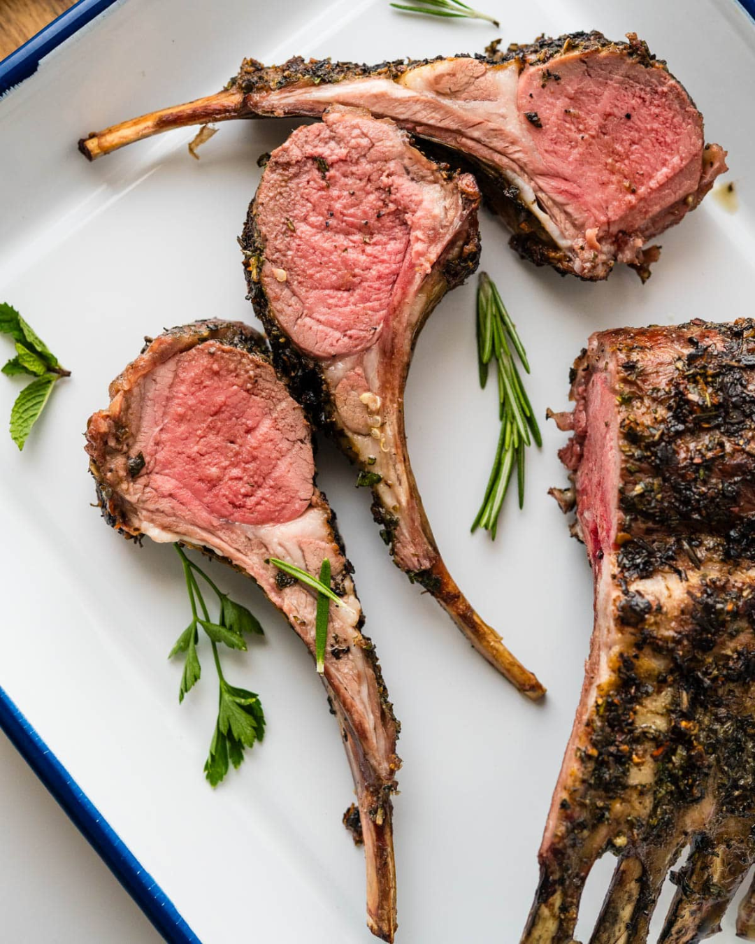 BSL Lamb Domestic Split Rack 8 Rib CapOn, 1 Rack